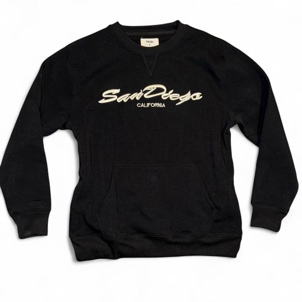 San Diego California Black Crewneck Sweater